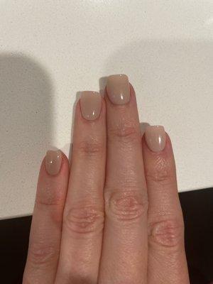 Nude nails for autumn