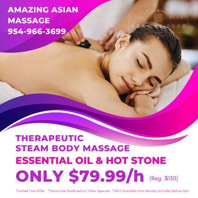 Amazing Asian Massage
 5220 S State Rd 7, Davie, FL 33314
 Call us at 954-966-3699