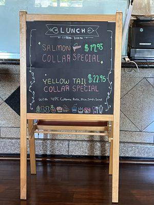 Daily lunch specials