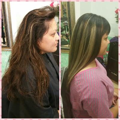 Just did the Japanese straightening system and I love it.! Lee is awesome and I am very happy with the results. 2 thumbs way up.