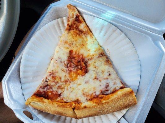 Slice of cheese pizza