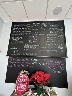 Menu board