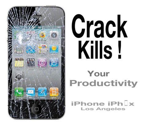 Don't let a cracked screen slow you down. Come on in and we'll get you back on track!