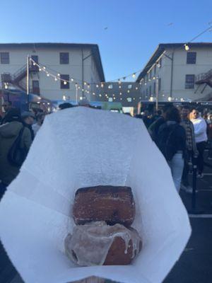 Chocolate chip cronut, brown sugar cake