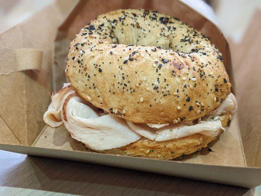 Turkey Bagel @bilalandjesseatfood