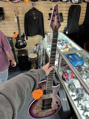 Unique Jackson for $599, beautiful paint, locking tuners, Amazing for the price.