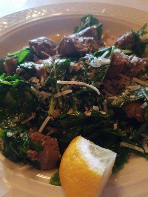 Warm Steak and Kale Salad