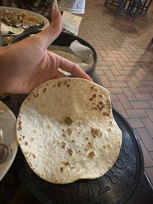 Store-bought Mission tortillas