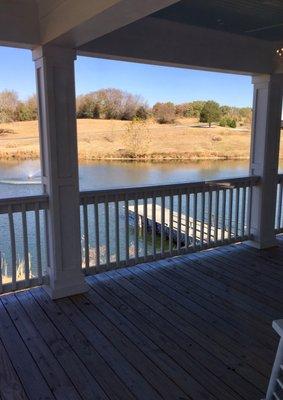 From the balcony of the Bridal Suite.