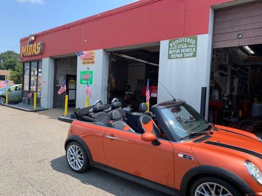 Mini Cooper s, Corvette, Prius...cars of all types waiting to be fixed and happy.