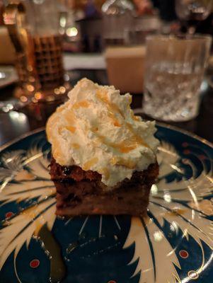 Croissant bread pudding