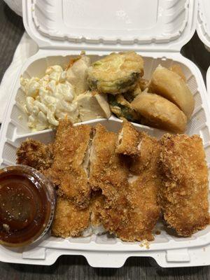 Regular chicken katsu plate.