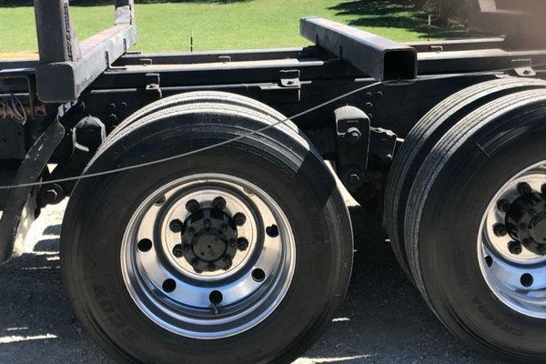 Same log truck and hand polished wheels