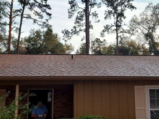 Southwash clean of roof before