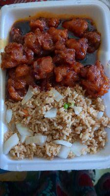 .general tso with no broccoli extra onions. 70cents for these onions. Never again.