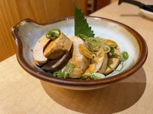 Steamed monkfish liver (Ankimo) $14