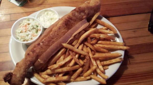 Fresh fish fry platter.