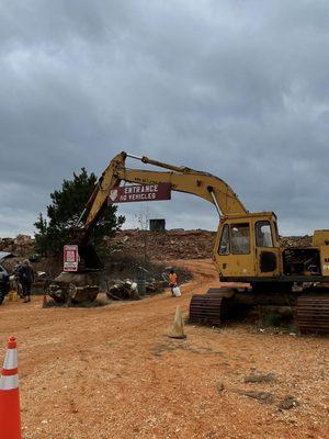 Entrance Into mining grounds