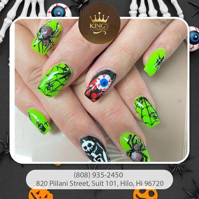 Get into the spooky spirit this Halloween with our creative nail designs!