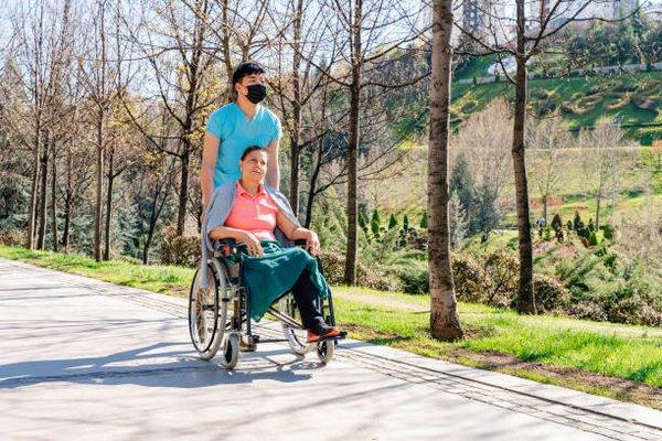 Take a stroll with your Caregiver, they do not need to stay within your home premises!