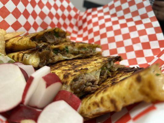 Carne asada quesadilla