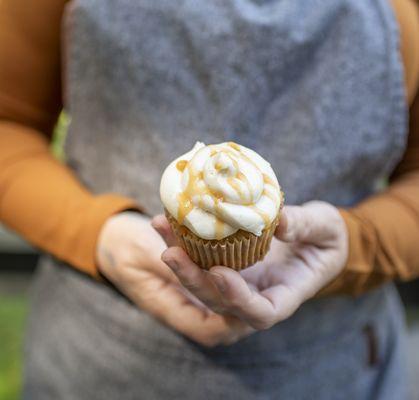 Autumn special: Gluten-free Caramel Apple Cupcake