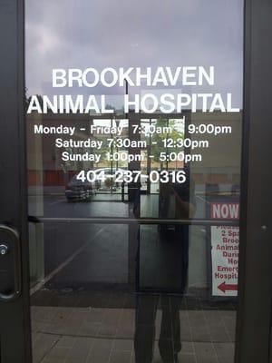 Our hospital hours!