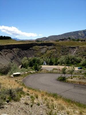 road to the creek-side, Ponderosa tee-pees.