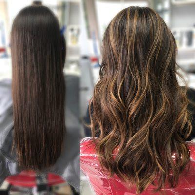 Brunette balayage