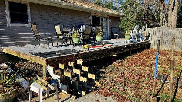 Partial deck removal