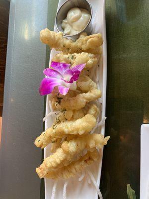 Calamari Tempura Appetizer $12