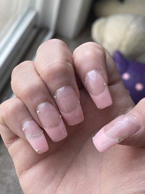 Vs the nails that I got