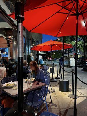 Outdoor dining area