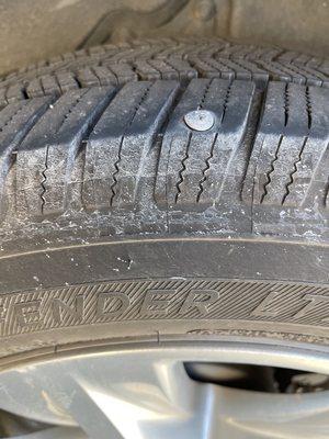 Tire hazard prior to policy expiration not covered by Sonsio.