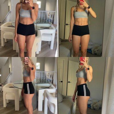 Mel's 3 month transformation! From 116lbs to 123lbs!