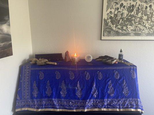 Healing room in Corte Madera, California.  I offer sessions once a month in this location.