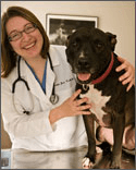 Dr. Jones and her rescue dog Daphne