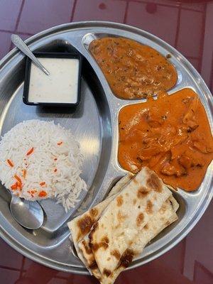 Butter chicken lunch combo