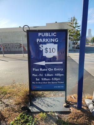 No metered parking? No problem. This is near the fire station.