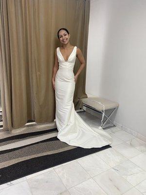 Wedding dress after alterations