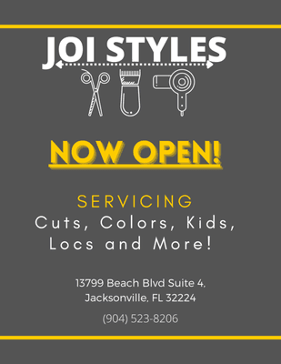 Now open and in Buisiness!! Looking for Barbers and Stylist