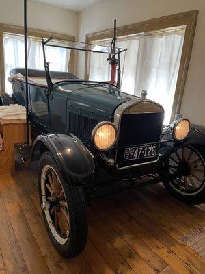 The Fogg suite has a very unique bathtub.