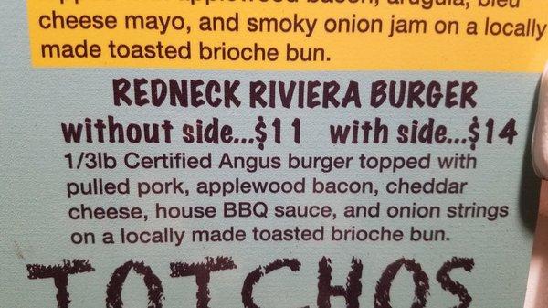 I'm having that redneck burger next trip!