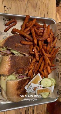 Cuban and sweet potato fries