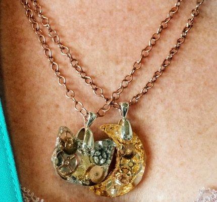 Necklace designs from Steampunk artist, Lauren Bell. Love it!