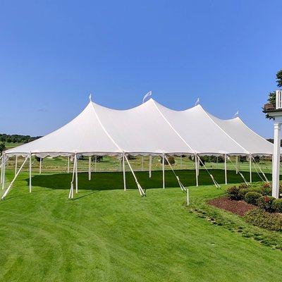 45x104 sailcloth wedding tent by Tents For Rent.