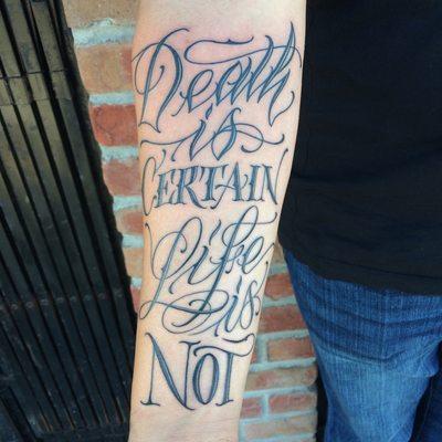 Lettering by Kurt