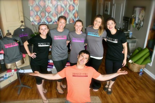 Some of our lovely yoga and barre instructors!