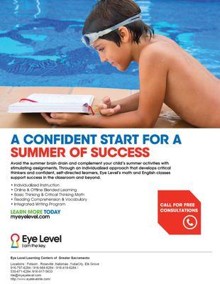 Please call them at 9167976284 to know more details  about Summer Program. Good start to understand about Eye Level Program in Summer.