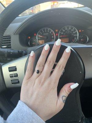 Full set with regular polish